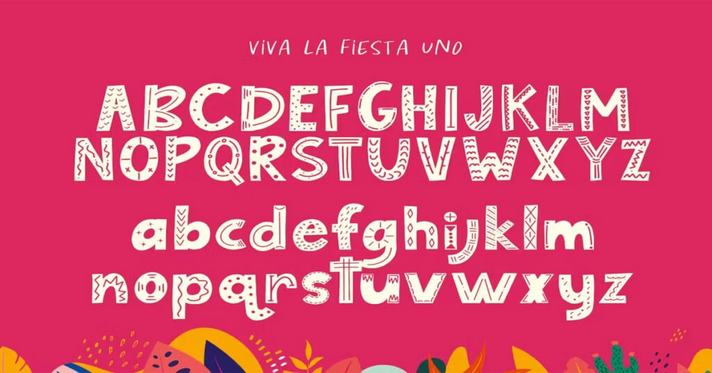 Viva La Fiesta Trio SVG Download Free Font