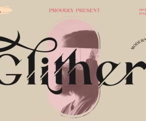 Glither Deluxe, Sans Normal premium free Font