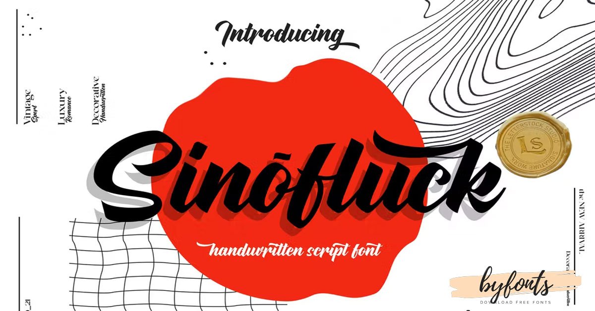 Sinofluck Handwrittenfont cool Stylish premium free Font