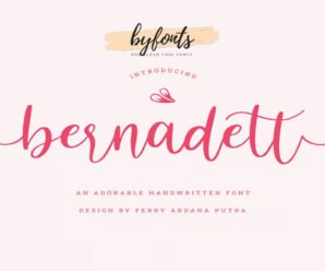 Bernadett | Handwritten Font cool premium free Font