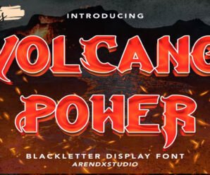 Volcano Power – Blackletter Display Craft premium free Font