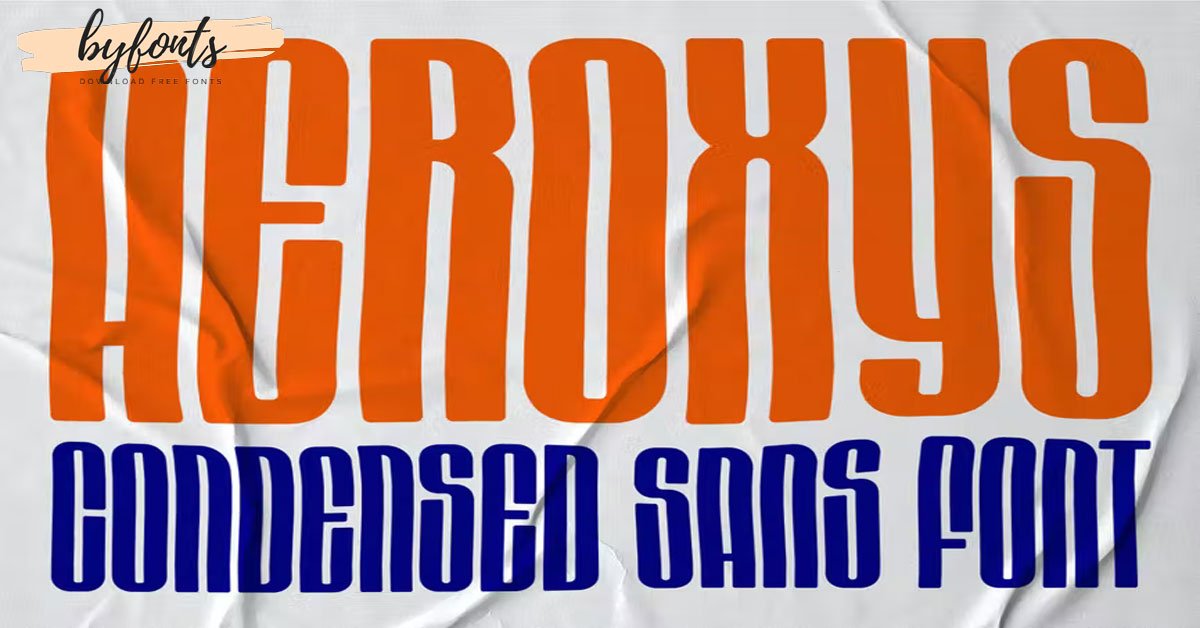 Aeroxys Condensed Display Sans free Font