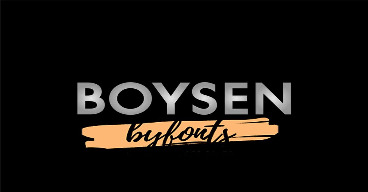 Boysen Design, typeface premium free Font