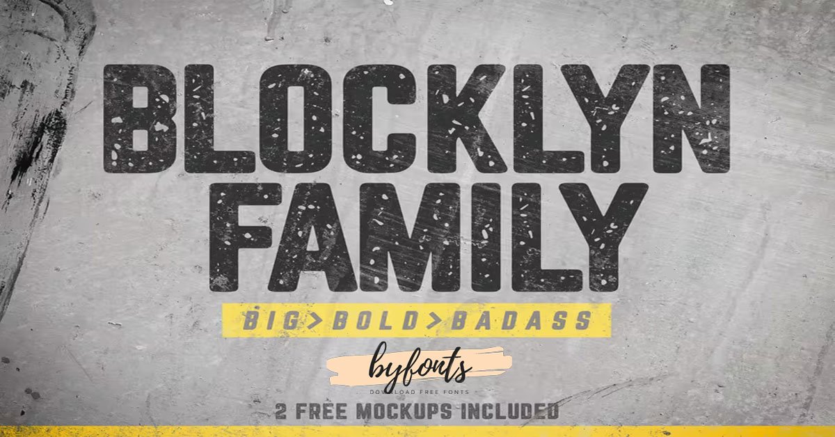 Blocklyn Font Family+ Mockups