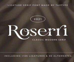 Roserri – Modern Ligature Serif Download premium free Font