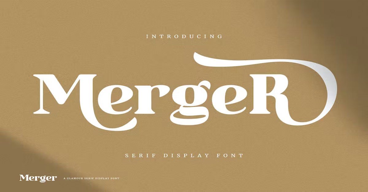 Merger - Serif Display, Bold Modren Download premium free Font