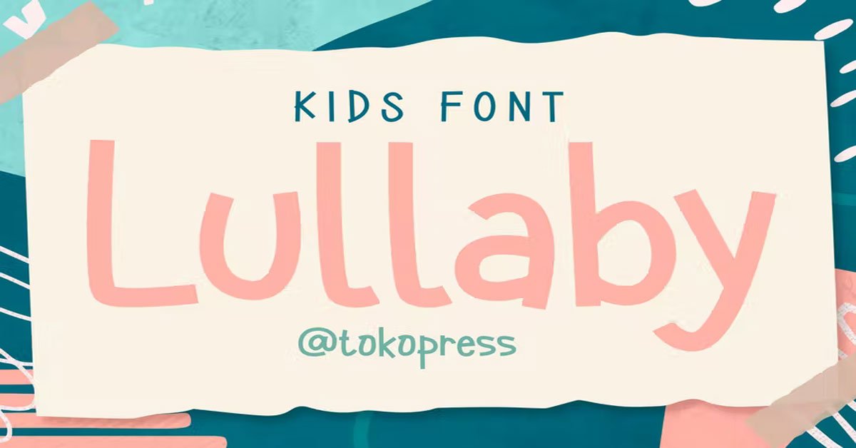 Lullaby - Kids Funny, game premium free font