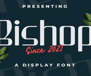Bishop Friendly stylish Google Download free Font