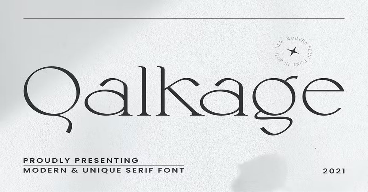 Qalkage Christmas, elegant premium free Font