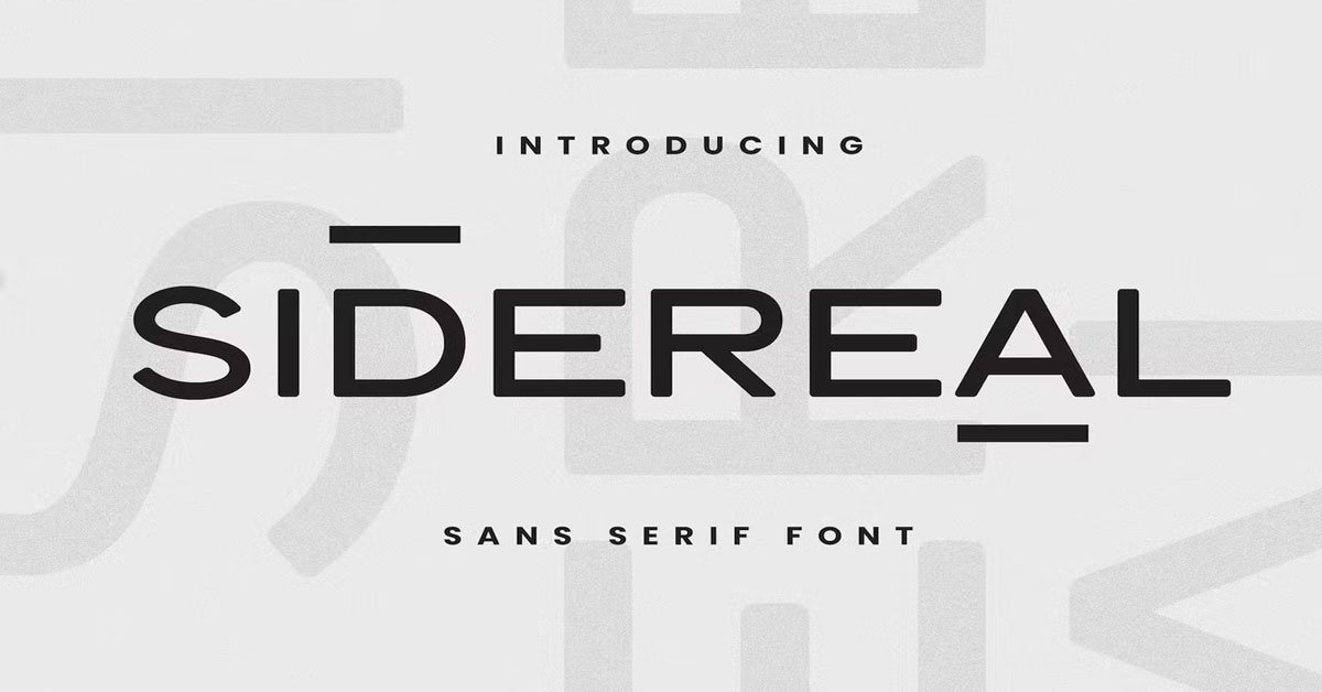 Sidereal business, Headline, Logo, magazine, Download free Font