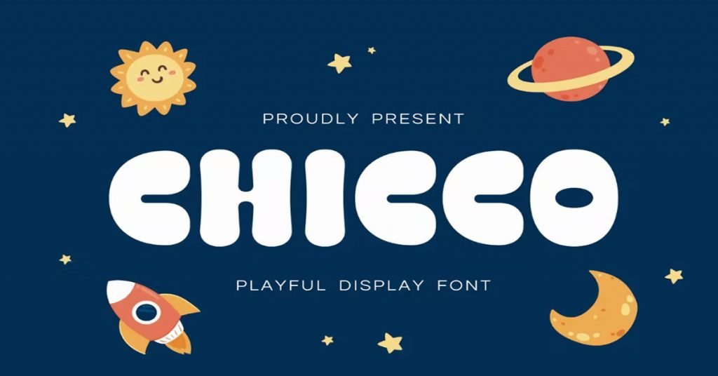 Chicco brand, display, Logo Stylish Download free Font