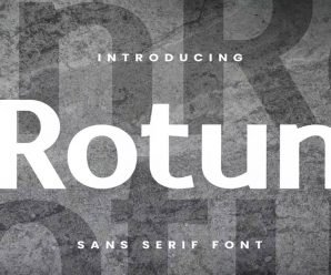 Rotun creative, Handwritten, Logo Download free Font