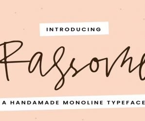 Rassome – A Handmade Monoline Typeface Download free Font