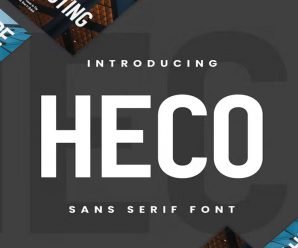 Heco Bold Lettering Serif Download free Font