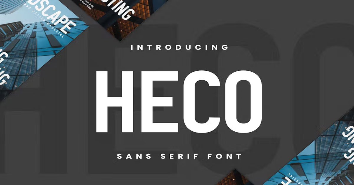 Heco Bold Lettering Serif Download free Font