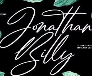 Jonathan Billy Signature Script Download free Font
