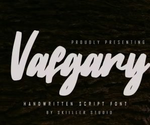 Vafgary – Handwritten Script Font