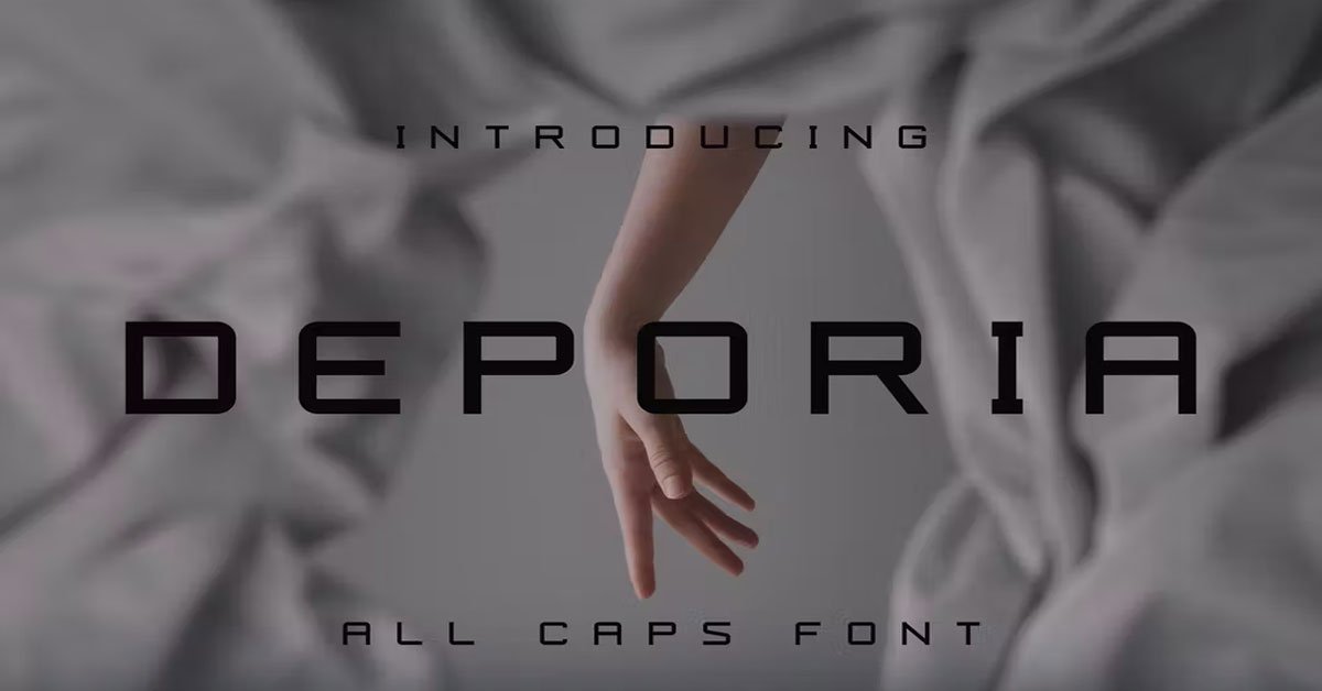 Deporia Regular Typeface Download premium free Font