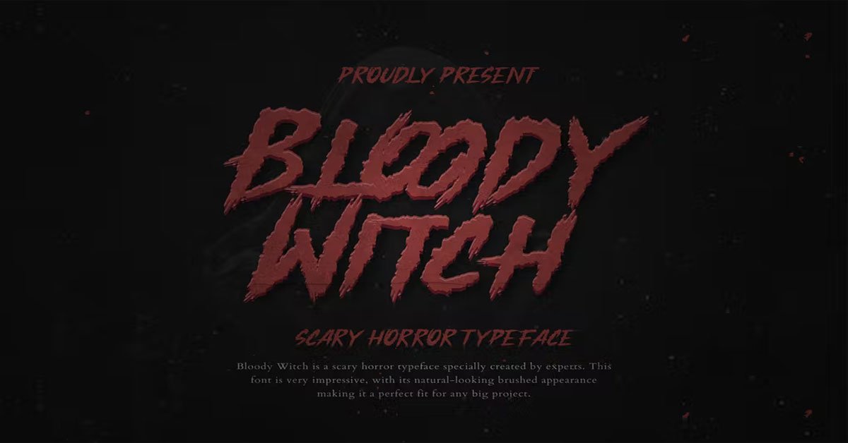 Bloody Witch Horror elegant Instagram free Font