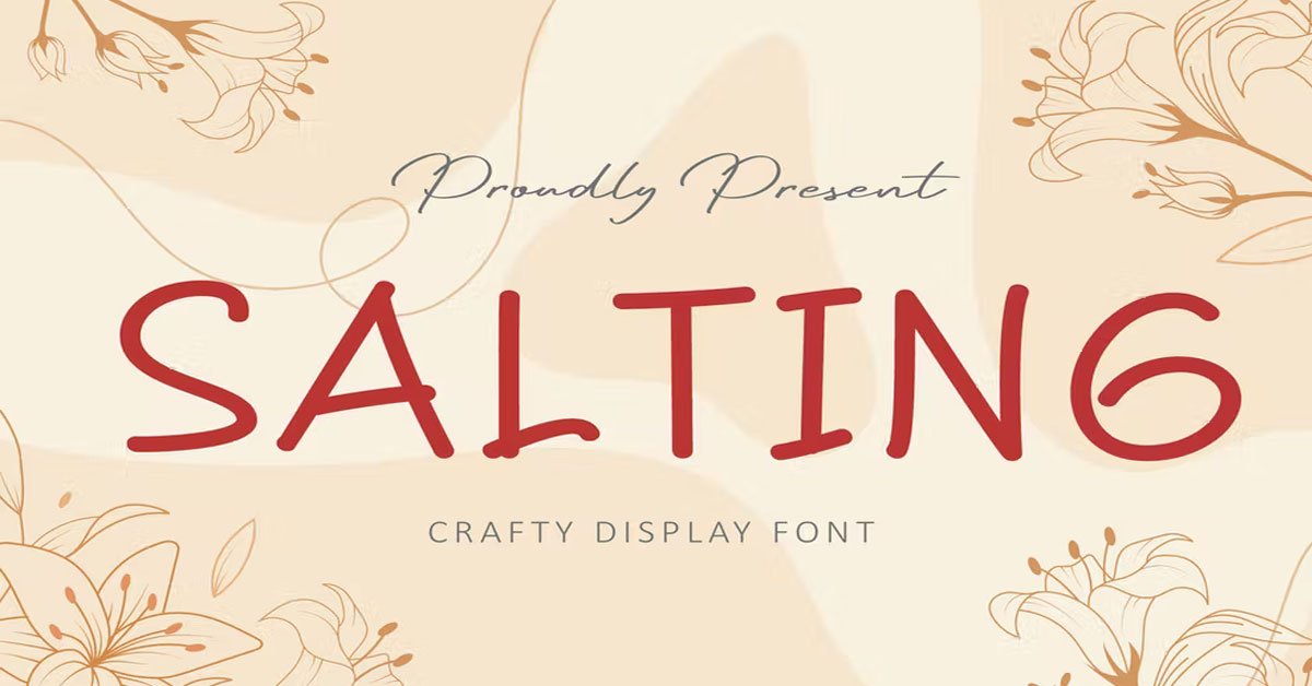 Salting photography and logo download free Font