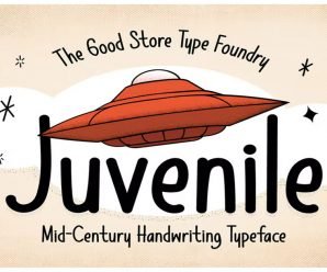 Juvenile Typeface font with brush style  free Font