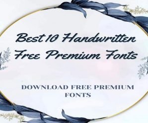 Best 10 Handwritten Free Premium Fonts