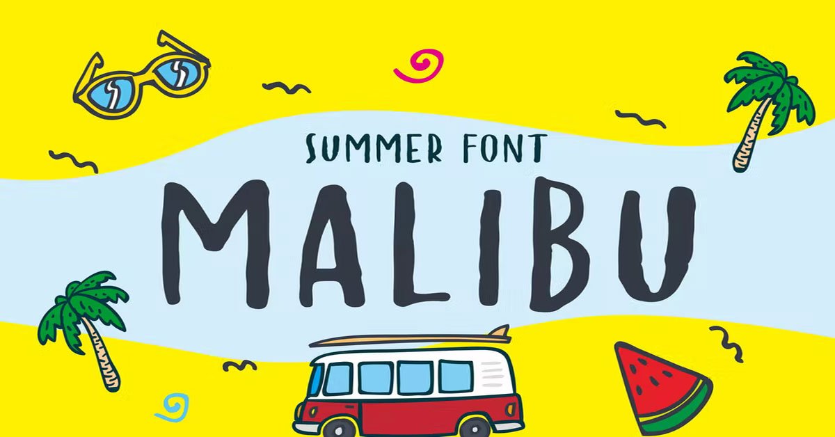 MALIBU - Free premium Instagram Font