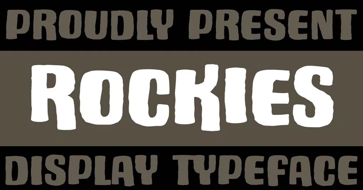 Rockies Rough Instagram free font
