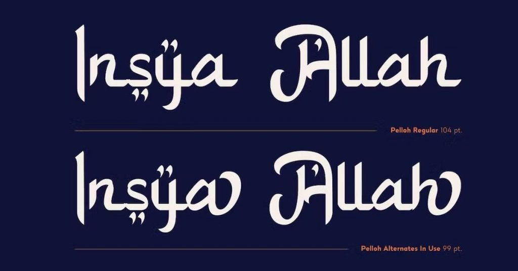 Pelloh Arabic Free Premium Font
