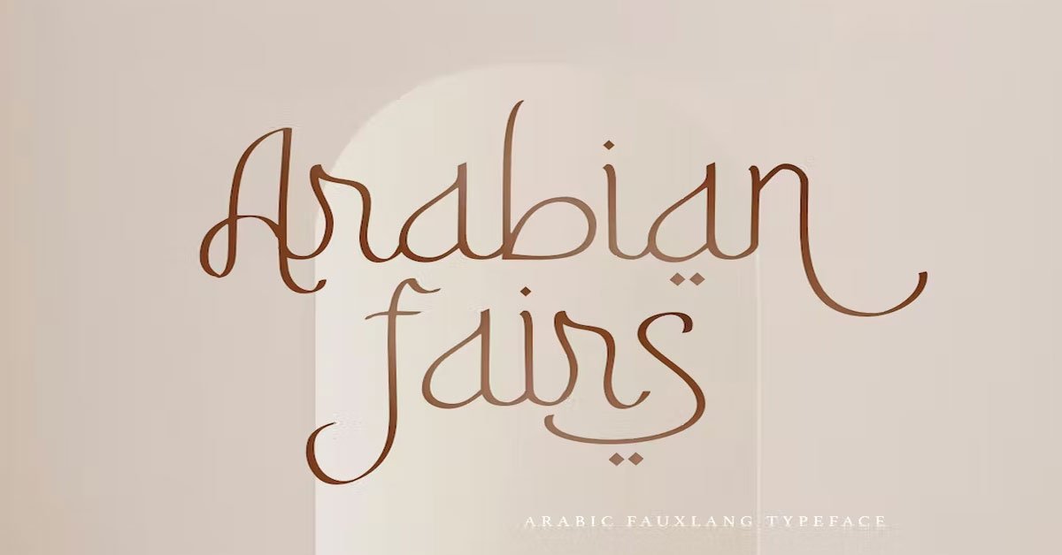 Arabian Fairs Fauxlang Arabic Premium Free Font