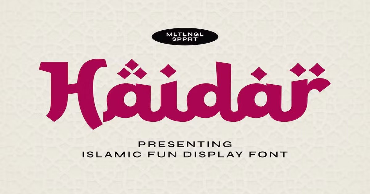 Haidar Arabic Premuium Free Font