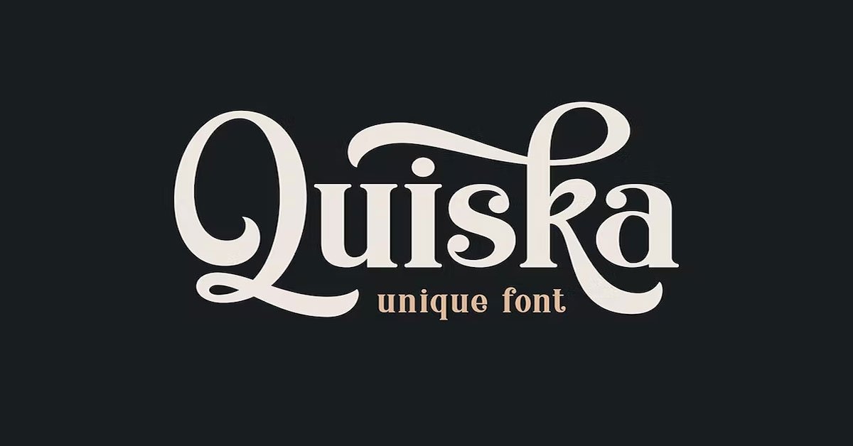 Quiska Unique Premium Free Font