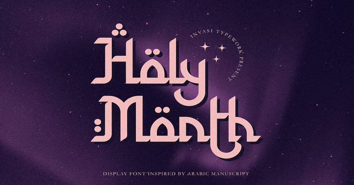Holy Months Arabic Display Free Font