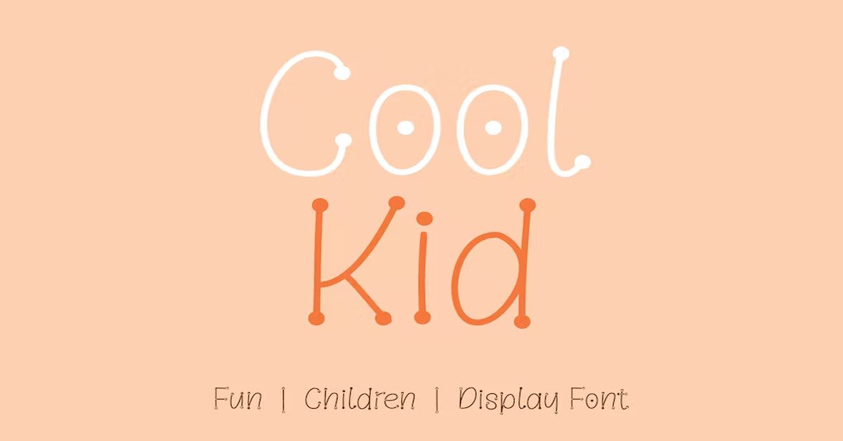 Cool Kid Fun Display Cool Premium Free Font