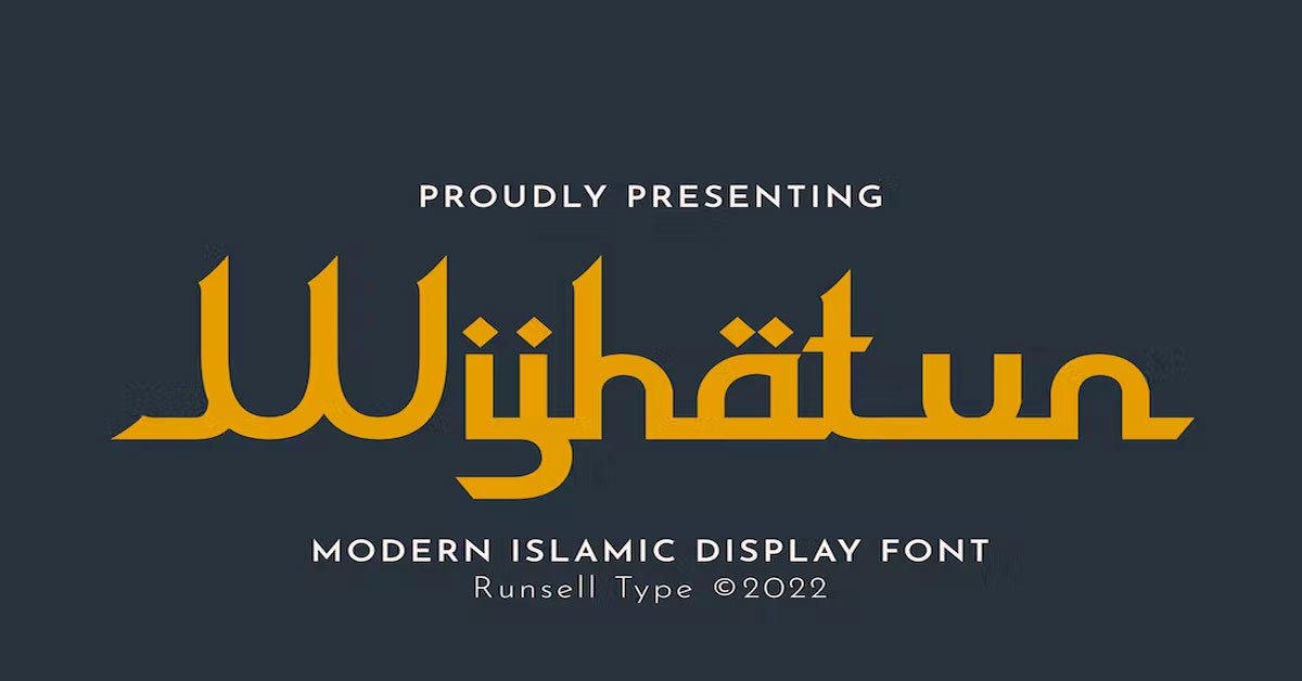 WijhaWijatun Arabic Premium Free Font tun Arabic Premium Free Font