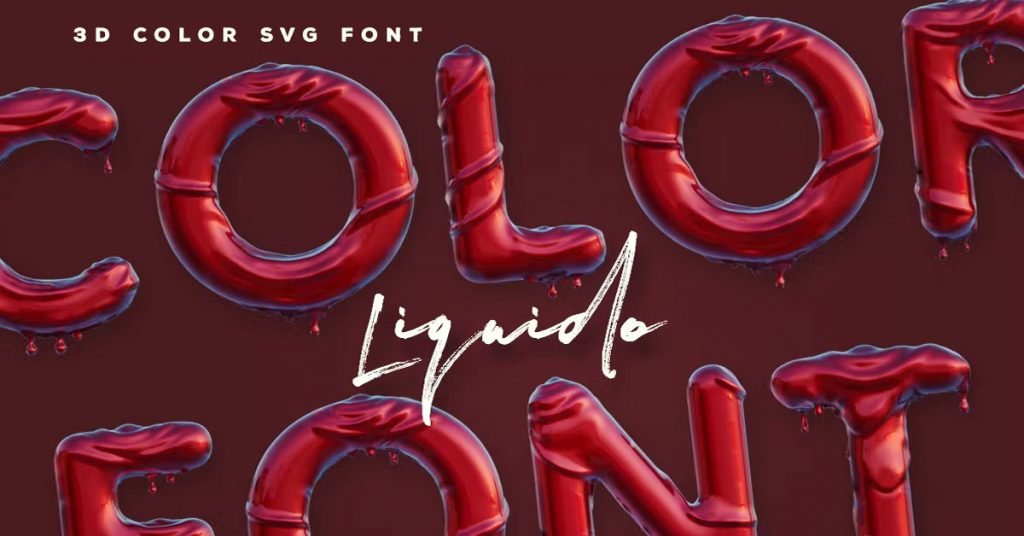 Liquido Police SVG 3D Premium Free Font