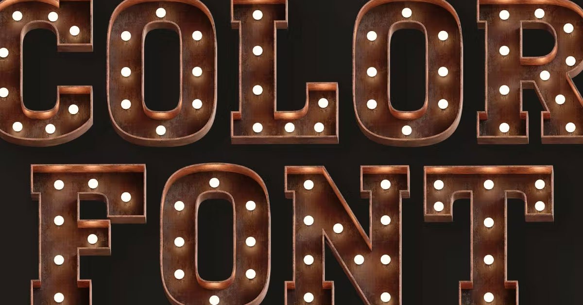 Marquee Lights 3D Premium Free Font