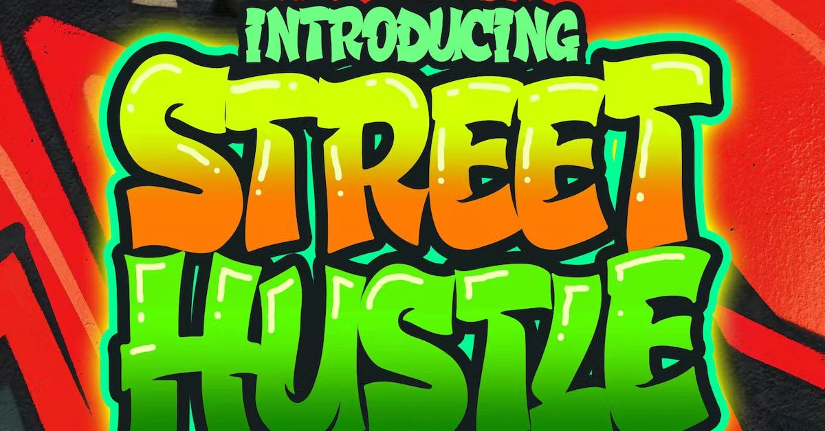 Street Hustle Graffiti Premium Free Font