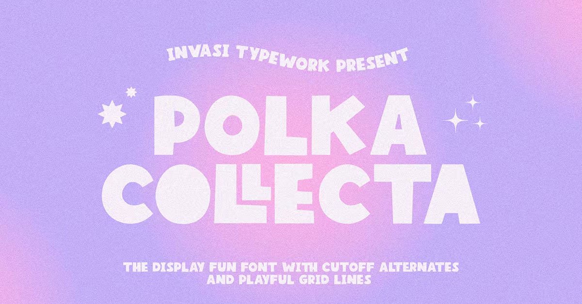 Polka Collecta Playful Grid Premium Font