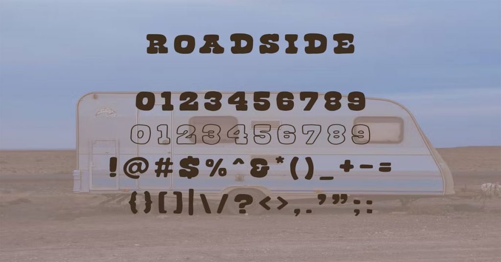 Roadside Vintage Serif Eroded Premium Font