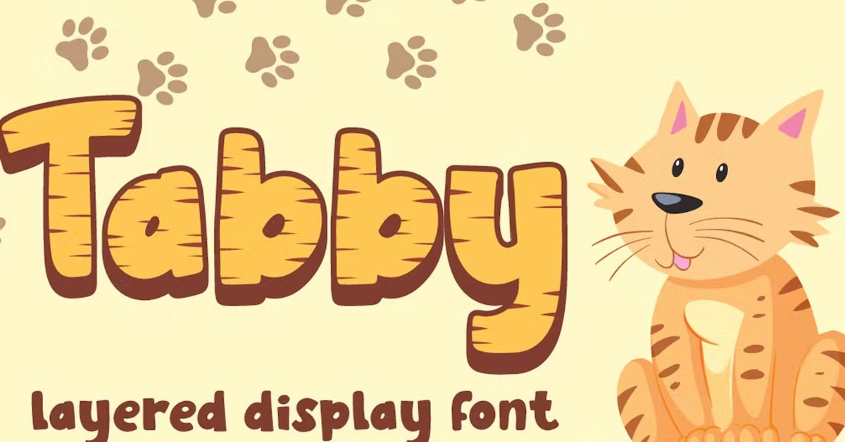 Tabby Display 3D Premium Free Font