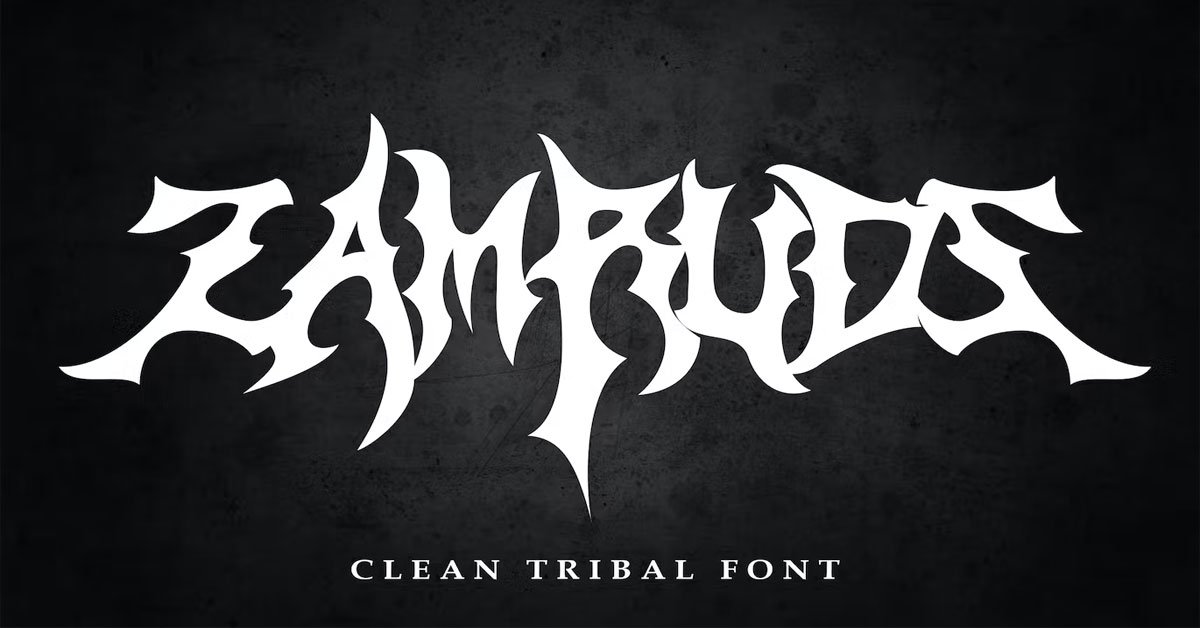 Zamruds Tribal Music Premium Free Font