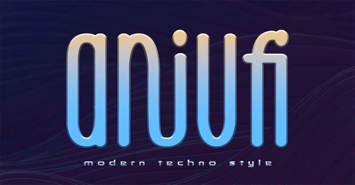 Aniufi Modern Logo Premium Free Font