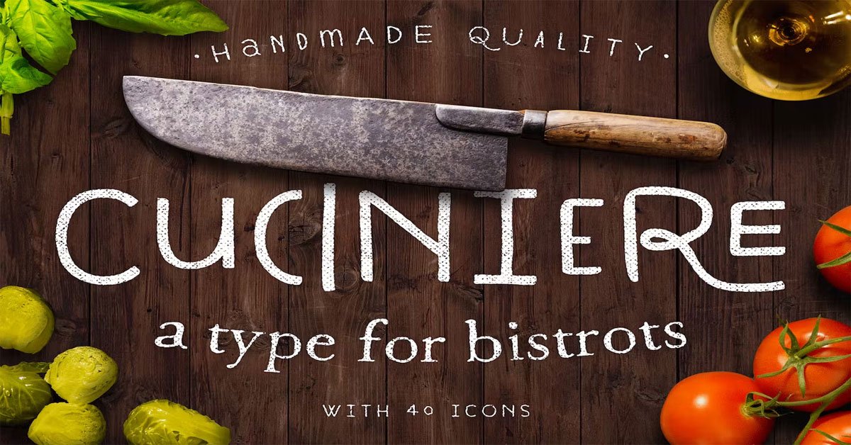 Cuciniere Flyer Premium Free Font