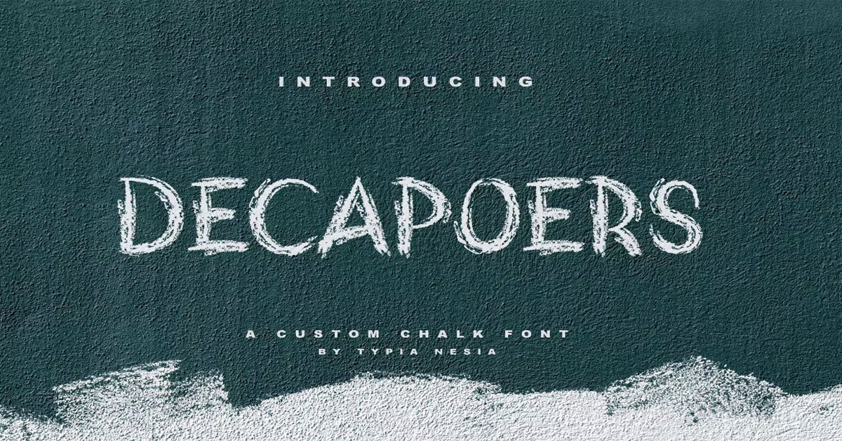 Decapoers Flyer Premium Free Font