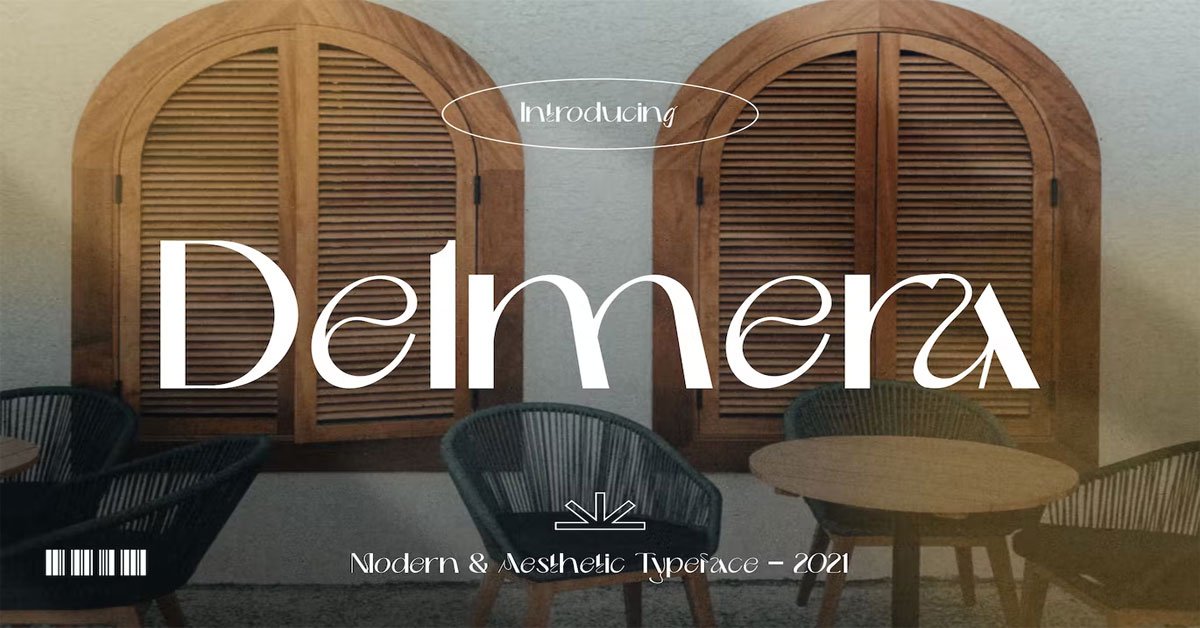 Modern and Aesthetic Delmera Premium Font