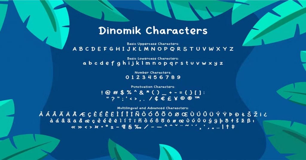 Dinomik Cute Cartoon Premium Free Font