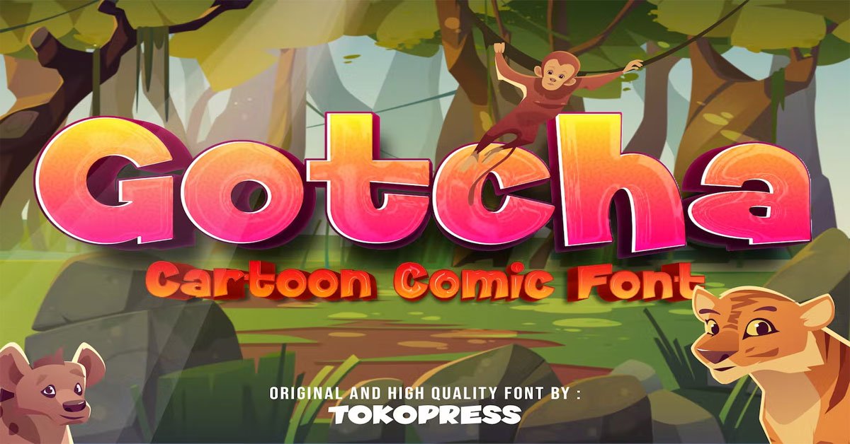 Gotcha Comic Book Premium Free Font