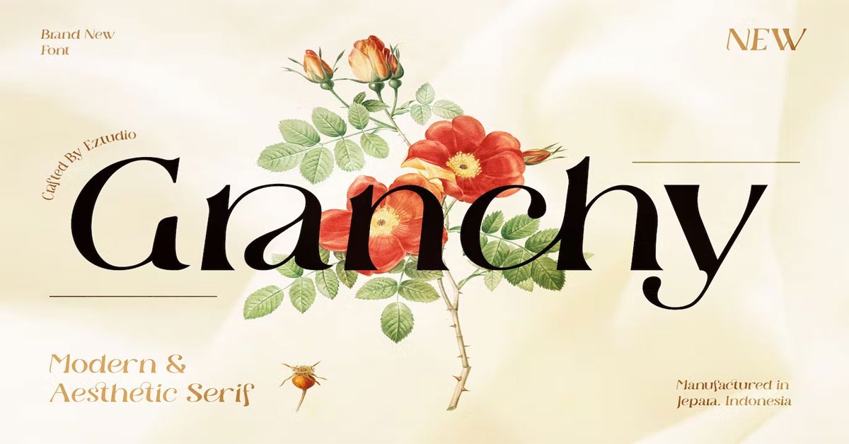 Modern and Aesthetic Serif Granchy Premium Font