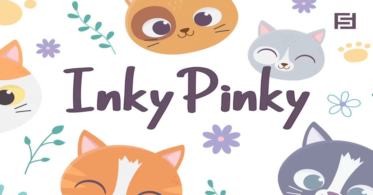 InkyPinky Cute Cartoon Premium Free Font